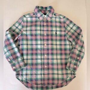 Ralph Lauren Boys Plaid Cotton Button-Down Shirt